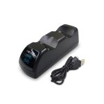 Station d'accueil à double chargeur usb avec indicateur led pour manette sans fil ps4 (noir) Station d'accueil à double chargeur usb avec indicateur led pour manette sans fil ps4 (noir)