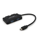 Station d'accueil hub portable onten otn - 9102 4 ports usb3. 0 (noir)