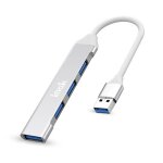 Station d'accueil multifonction imak 4 en 1 hub, interface : usb (argent)