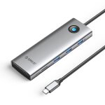Station d'accueil multifonction orico pw11 - 9p type - c / usb - c 8 - en - 1 5 gbps (gris fonc�)