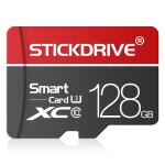 Stickdrive 128gb u3 white line carte m�moire tf rouge et noire (micro sd)