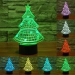 Style de l arbre de no�l 7 d�coloration des couleurs lampe st�r�o visuelle cr�ative contr�le du contact ...