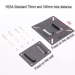 Support de montage mural pour cadre photo universel, support infrieur  18, 5 pouces cran plat lcd ...