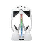 Support de stockage de base de chargement pour lunettes meta quest 3 vr, avec lumi�re rvb froide (blanc) ...