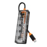 Sw5r 5 en 1 type - c vers pd + usb3. 0 + usb2. 0 + hdmi + rj45 hub station d'accueil (gris)