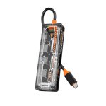 Sw6v 6 en 1 type - c vers pd + usb3. 0 + usb2. 0 + hdmi + vga + audio 3. 5 hub station d'accueil (gris) ...