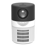 T400 cran de 100 pouces 3000 lumens led mini projecteur, type de fiche: fiche amricaine (blanc blanc) ...