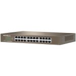 Tenda teg1024d desktop v7. 0 commutateur ethernet gigabit 24 ports 6kv protection contre la foudre