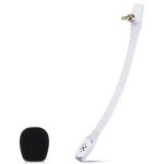 Tte de microphone zs0186 pour microphone antibruit logitech astro a40 (blanc)