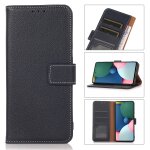 Texture de litchi pu + tpu horizontal flip cuir toot avec porte - carte et portefeuille pour iphone 13 ...