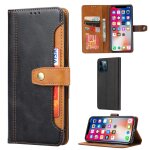 Texture de mollet texture double pliage fermoir horizontal flip cuir coque avec cadre photo et porte ...