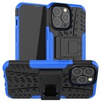Texture de pneu tpu tpu + pc tpu + pc avec support pour iphone 13 pro (bleu)