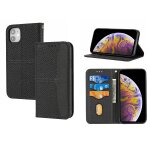 Texture tiss�e couture magn�tique horizontal horizontal bo�tier en cuir pu avec support & carte slots ...