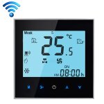Thermostat d ambiance programmable de 4 tuyaux de climatisation d affichage  cristaux liquides pour ...
