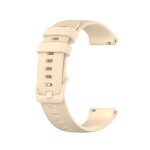 Pour ticwatch pro 2020 checkered silicone watch band (beige)