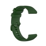 Pour ticwatch pro 3 checkered silicone watch band (amy green)