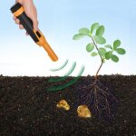 Tige de positionnement en m�tal d'affichage � cristaux liquides de d�tecteur de m�taux imperm�able tenu ...