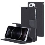 Toile de canvas goospery toile texture texture horizontale flip pu coque en cuir pu avec support & carte ...