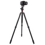 Trpied en aluminium portable rglable triopo mt - 2804c avec rotule nb - 2s pour appareil photo canon ...