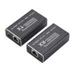Transmetteur rj45 vers hdmi hd 60 m, extension de rseau unique, amplificateur de signal hdmi, prise ...