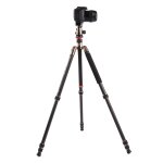 Triopo gt - 2504x8. c trpied portable rglable en fibre de carbone (or) avec rotule b - 1 en aluminium ...