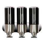 Triple hotel shower distributeur manuel distributeur mural lavage liquide shampooing bouteille de savon, ...
