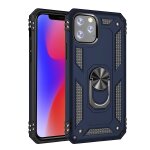 �tui de protection armor tpu + pc pour iphone 11 pro max, avec support de rotation � 360 degr�s (bleu) ...