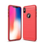 �tui de protection arri�re en tpu antid�rapant en fibre de carbone � texture bross�e pour iphone xs max ...