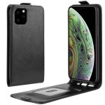 Étui de protection en cuir à rabat vertical crazy horse pour iphone 11 pro (noir) Étui de protection en cuir à rabat vertical crazy horse pour iphone 11 pro (noir)