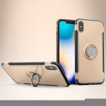 Étui de protection magnétique 360 degrés bague de rotation pour iphone xs max (or) Étui de protection magnétique 360 degrés bague de rotation pour iphone xs max (or)
