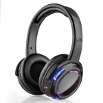 Uhf - 9 casque led couteur sans fil  suppression de bruit (noir)