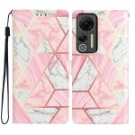 Pour ulefone note 14 tui de tlphone en cuir  dessin color (marbre rose)