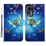 Pour ulefone note 14 �tui de t�l�phone en cuir � rabat horizontal � motif peint (papillon)