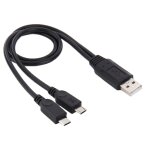 Usb 2. 0 mle  2 micro cble usb mle, longueur: environ 30cm