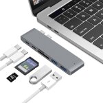 Usb - c au s�parateur hdmi docking docking card lecteur de carte, sp�cifications: 6 en 1 gris