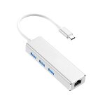 Usb - c / type - c vers gigabit ethernet rj45 et 3 x adaptateur usb 3. 0 convertisseur hub, ordinateur ... Usb - c / type - c vers gigabit ethernet rj45 et 3 x adaptateur usb 3. 0 convertisseur hub, ordinateur ...