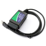 Usb elm327 obdii outil de diagnostic de voiture pour ordinateur portable / pc (noir)