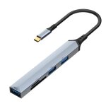 V253 5 en 1 usb - c / type - c vers usb adaptateur hub de station d'accueil multifonctionnel