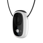 Ventilateur de cou suspendu sans feuilles mini ventilateur portable ventilateur rechargeable usb sans ...