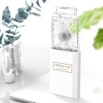 Ventilateur � lame cach�e en forme de parfum portable (blanc)