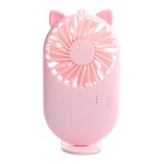 Ventilateur de poche portatif avec mini - cl� usb et contr�le de 3 vitesses (rose)