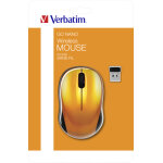 Verbatim go nano wireless souris sans fil, orange 49045