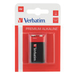 Verbatim pile alkaline bloc 9v 6 lr 61 49924