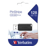 Verbatim store n go 128gb pinstripe usb 2. 0 noir 49071