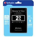 Verbatim store n go 2, 5 2tb usb 3. 0 noir 53177
