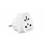 Verbatim world to europe travel adapt. plug, blanc wteu - 02 49549
