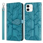 Vie d'un motif de gaufrage de l'arbre horizontal flip cuir coffret avec support & card slot & portefeuille ...