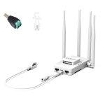 Vonets var1800 - h amplificateur rseau rpteur wifi sans fil 1800 mbps (blanc)