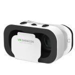 Vr shinecon g05 5th 3d vr lunettes casque virtuel lunettes numriques (blanc)
