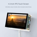 Waveshare 4, 3 pouces cran raspberry pi microscope kit 12mp camera module avec support, fiche amricaine ...